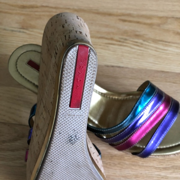 Prada multicolored wedges - Picture 6 of 8